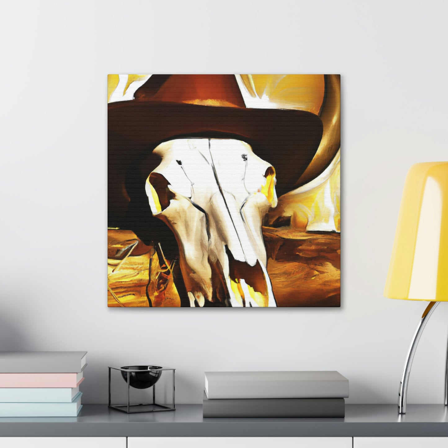 Cow Skull Comedy Set - Canvas