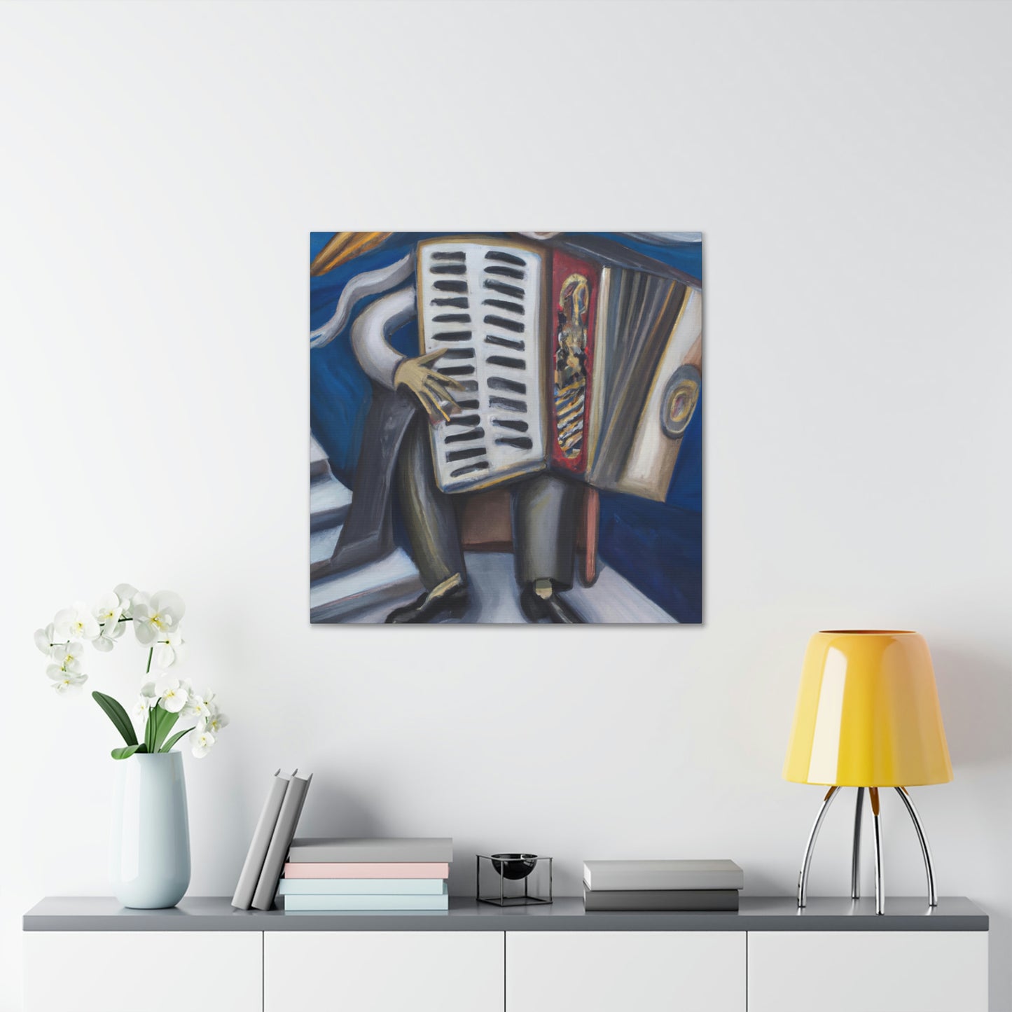 "Accordion in Surrealism" - Canvas