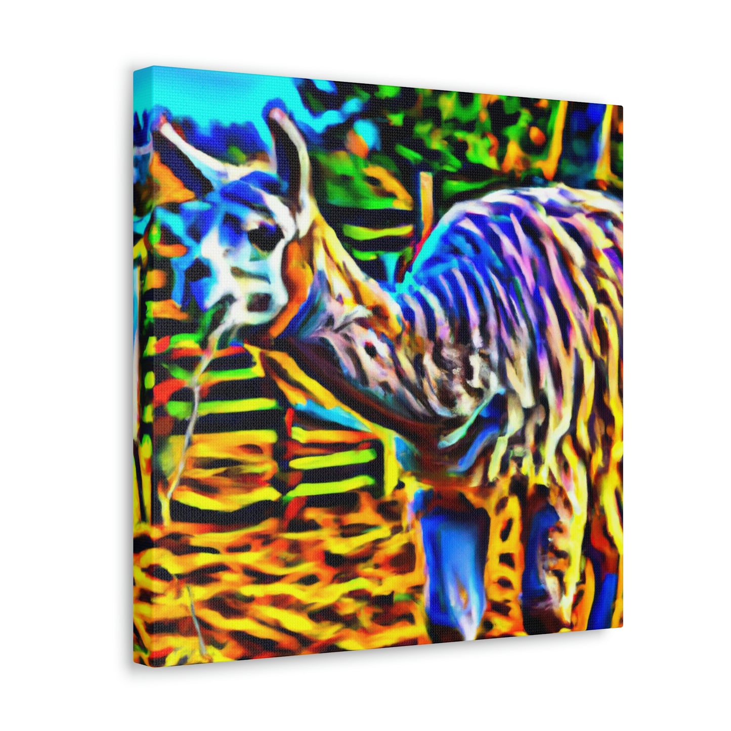 Llama at Sunrise - Canvas