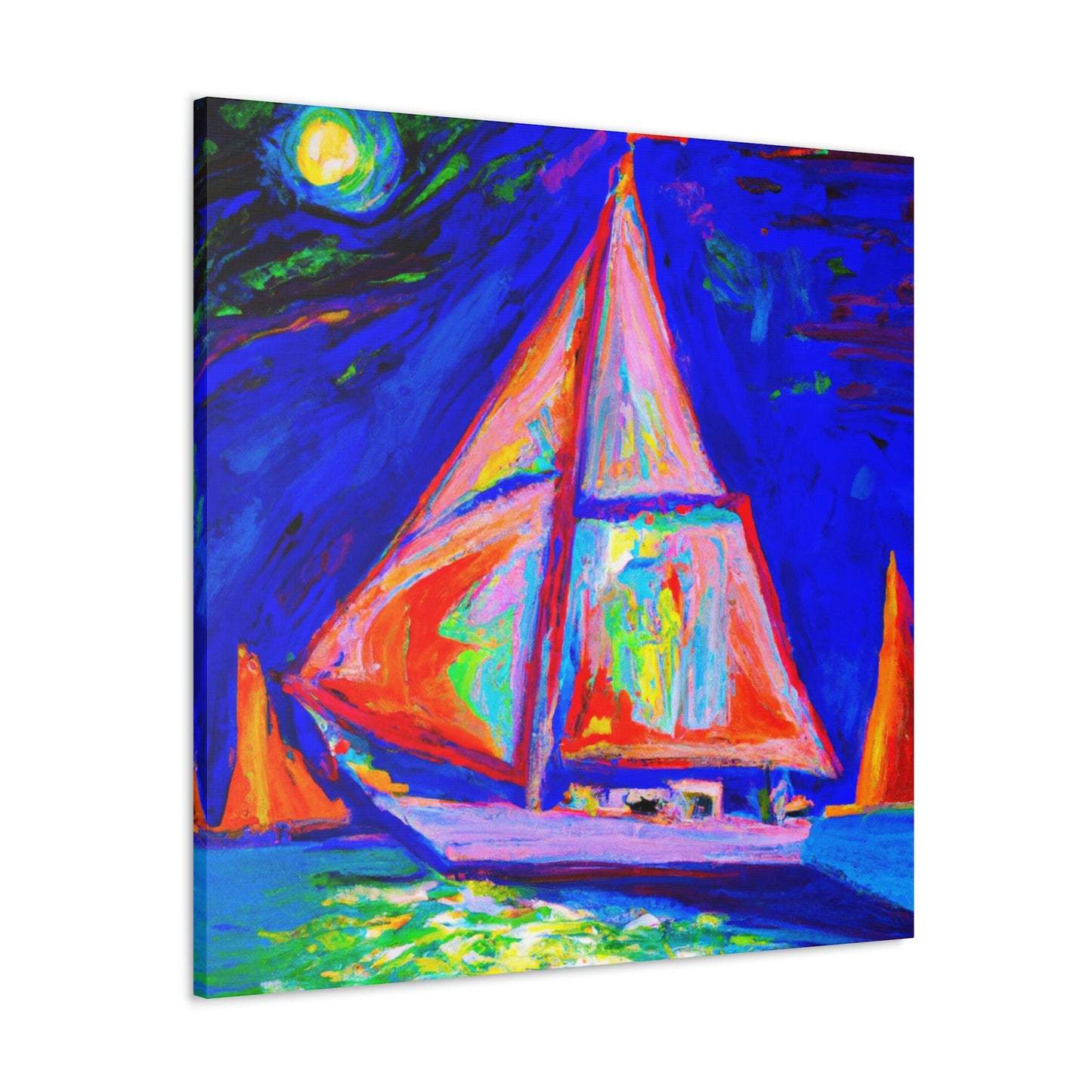 "Yacht in Expressionism" - Canvas