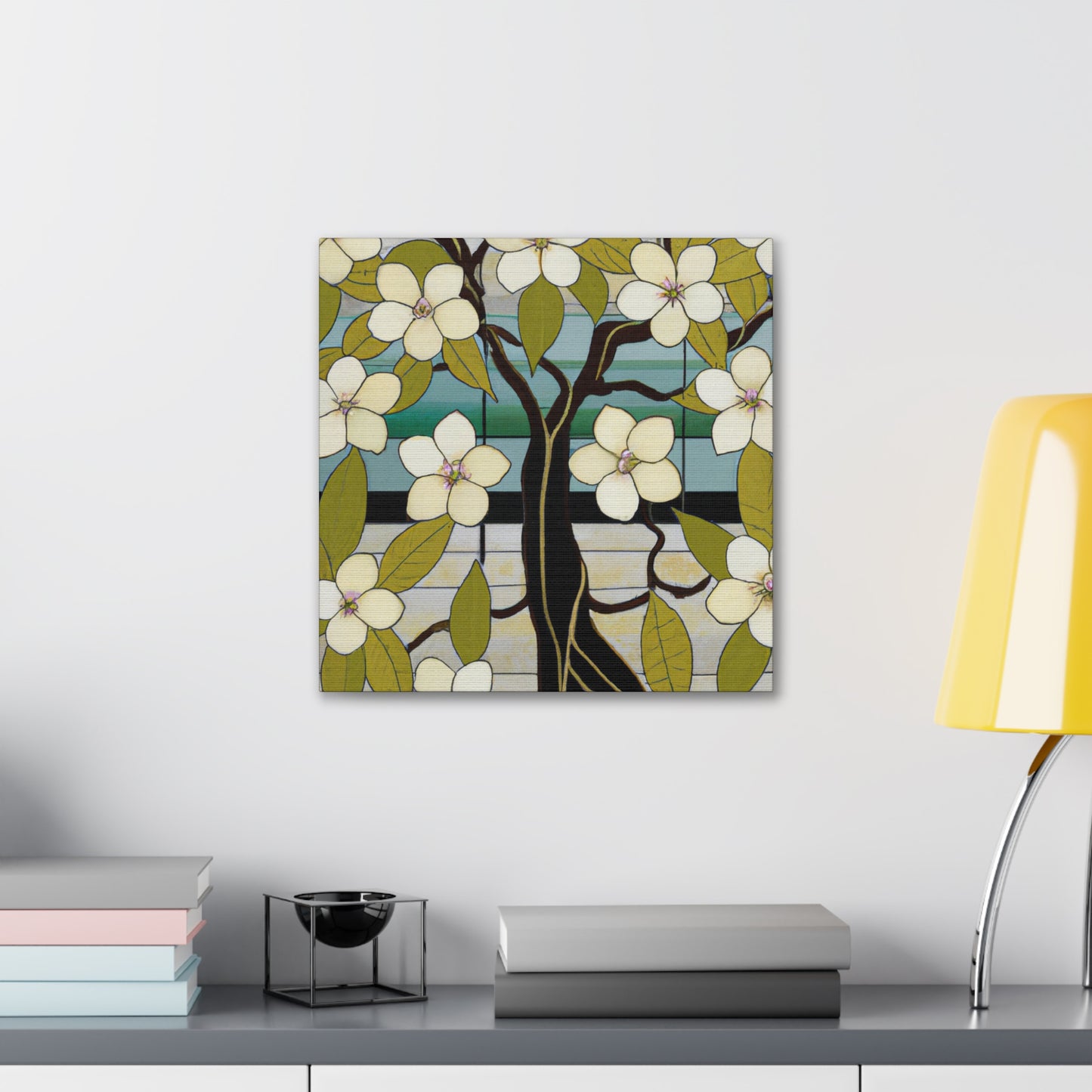 "Elegant Dogwood Bloom" - Canvas