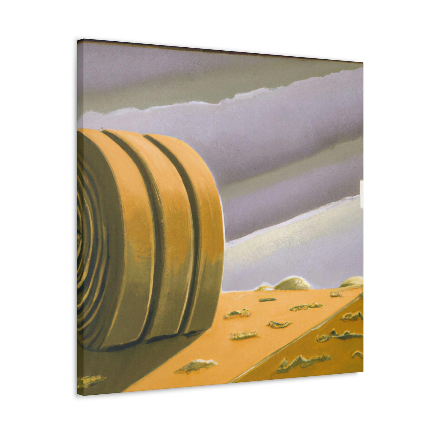 "Hay Bales in Deco". - Canvas