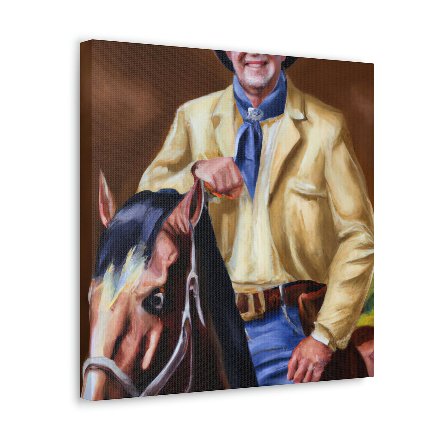 "Ranch Hand's Elegance" - Canvas