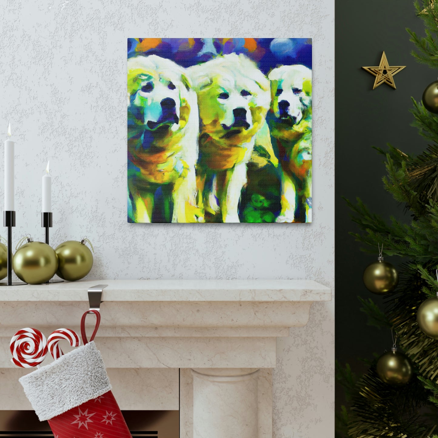 Great Pyrenees Mystery - Canvas