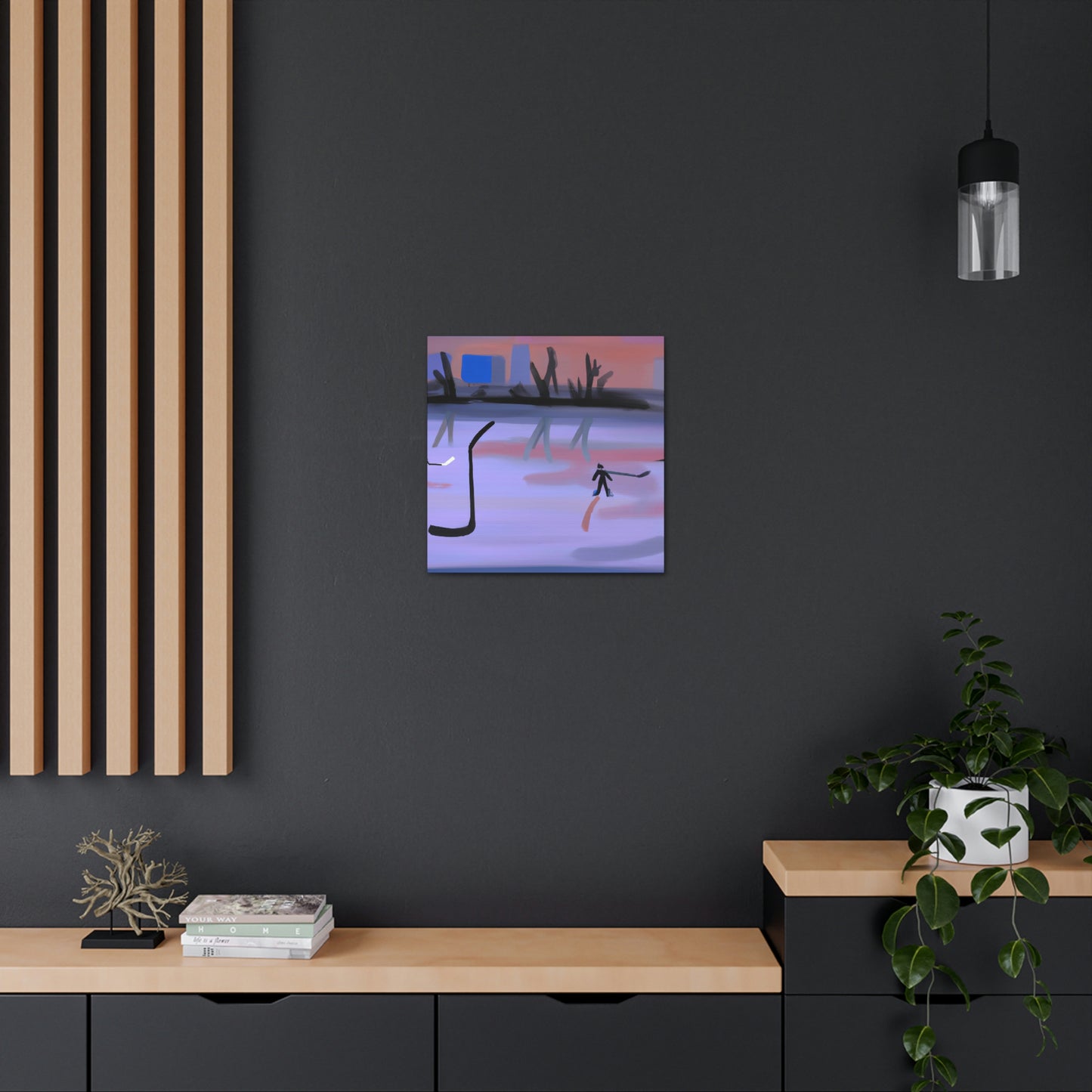 Hockey in Minimalism - Canvas