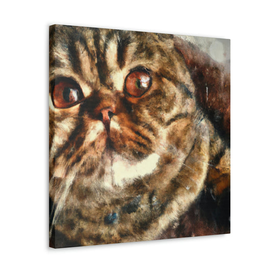 Folded Feline Fantasy - Canvas