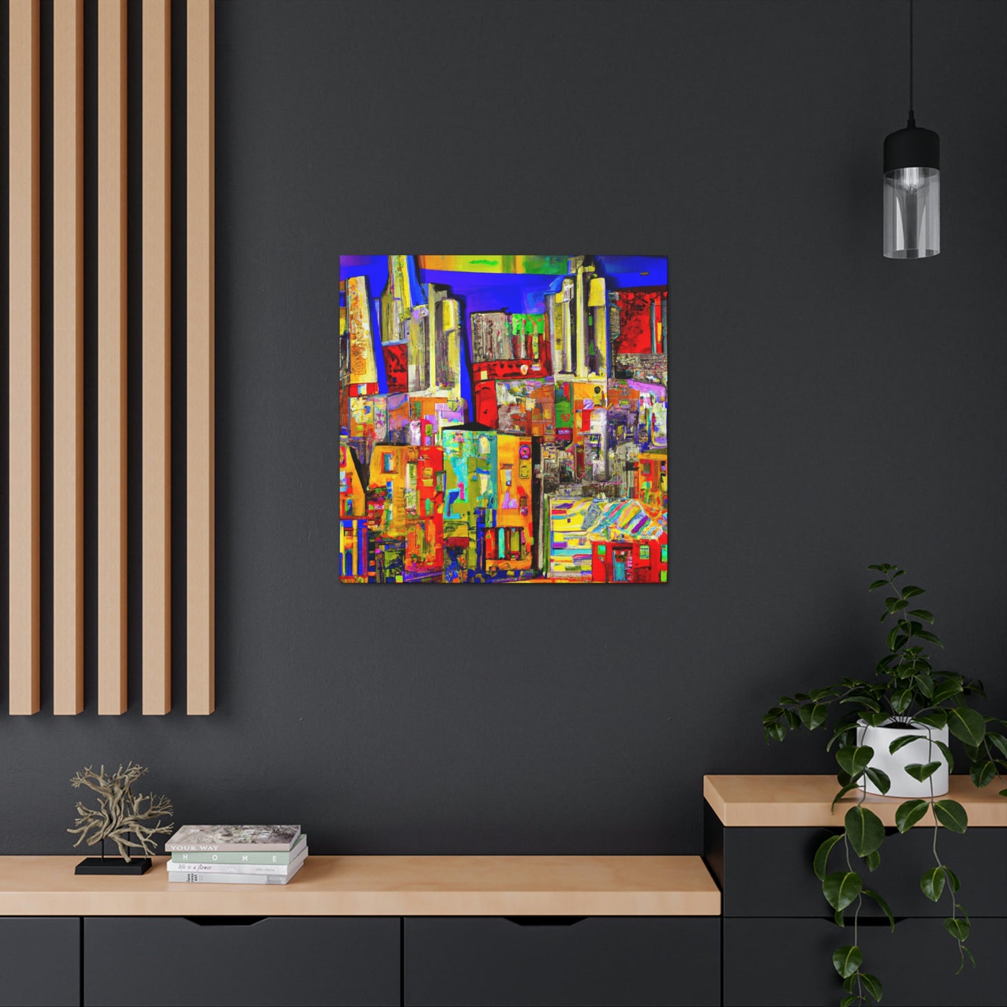 Urban Street Panorama - Canvas