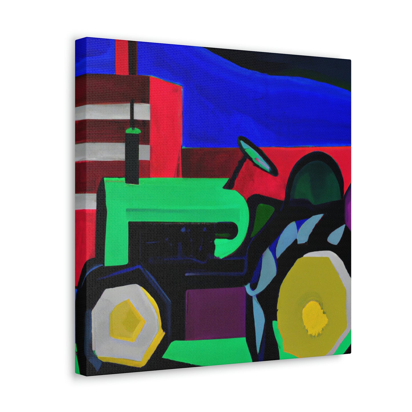 "Tractor Reimagined Deco" - Canvas