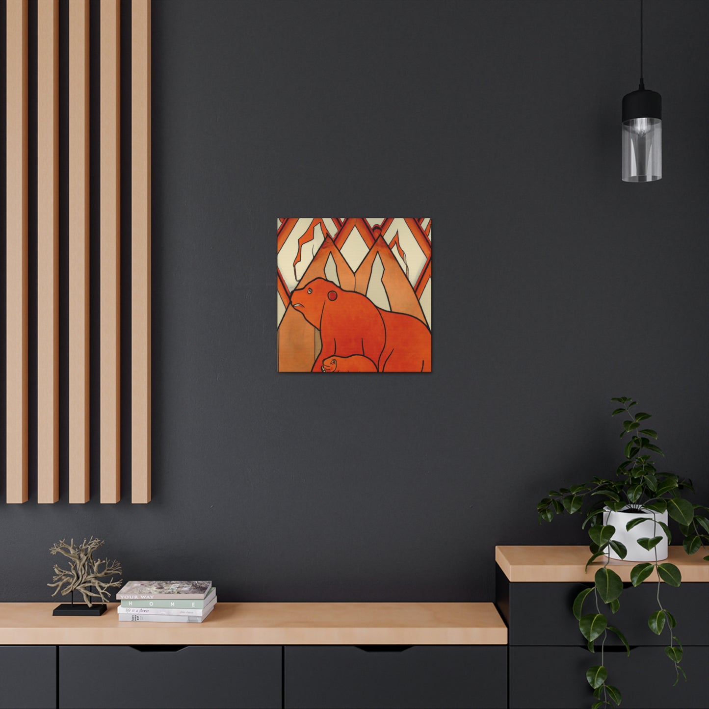 "Bear in Art Deco" - Canvas