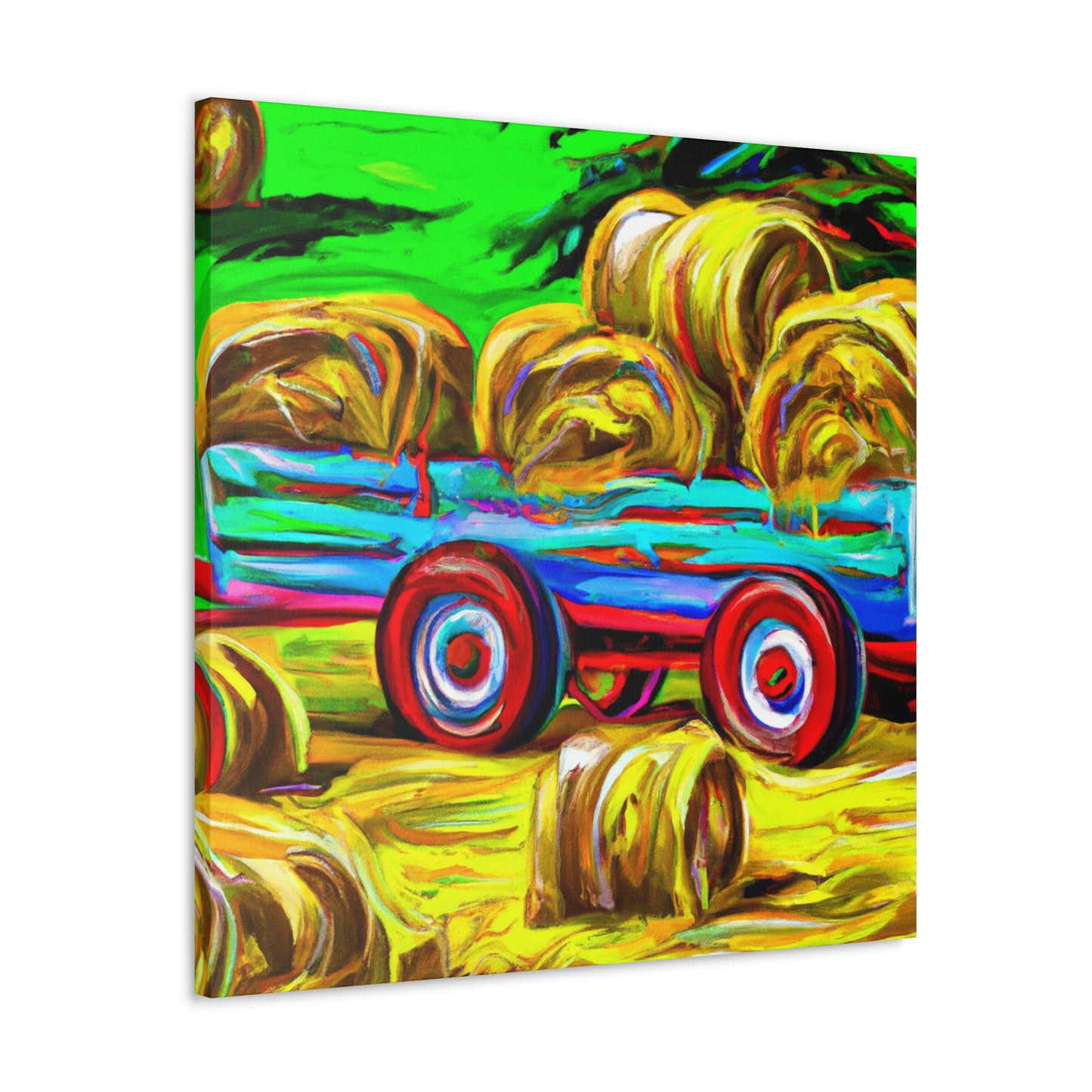 "Hay Wagon in Dreams" - Canvas