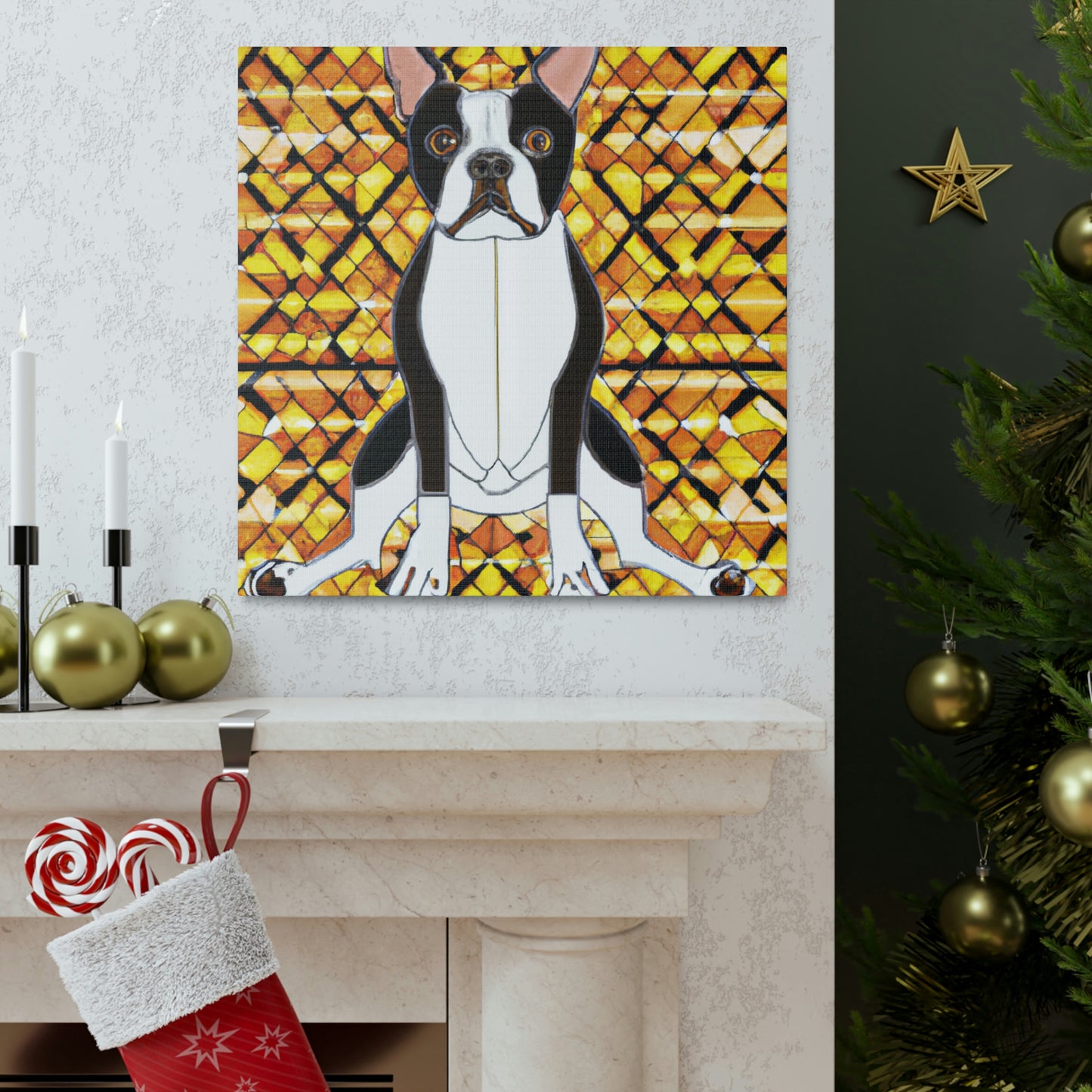 Boston Terrier Bliss - Canvas