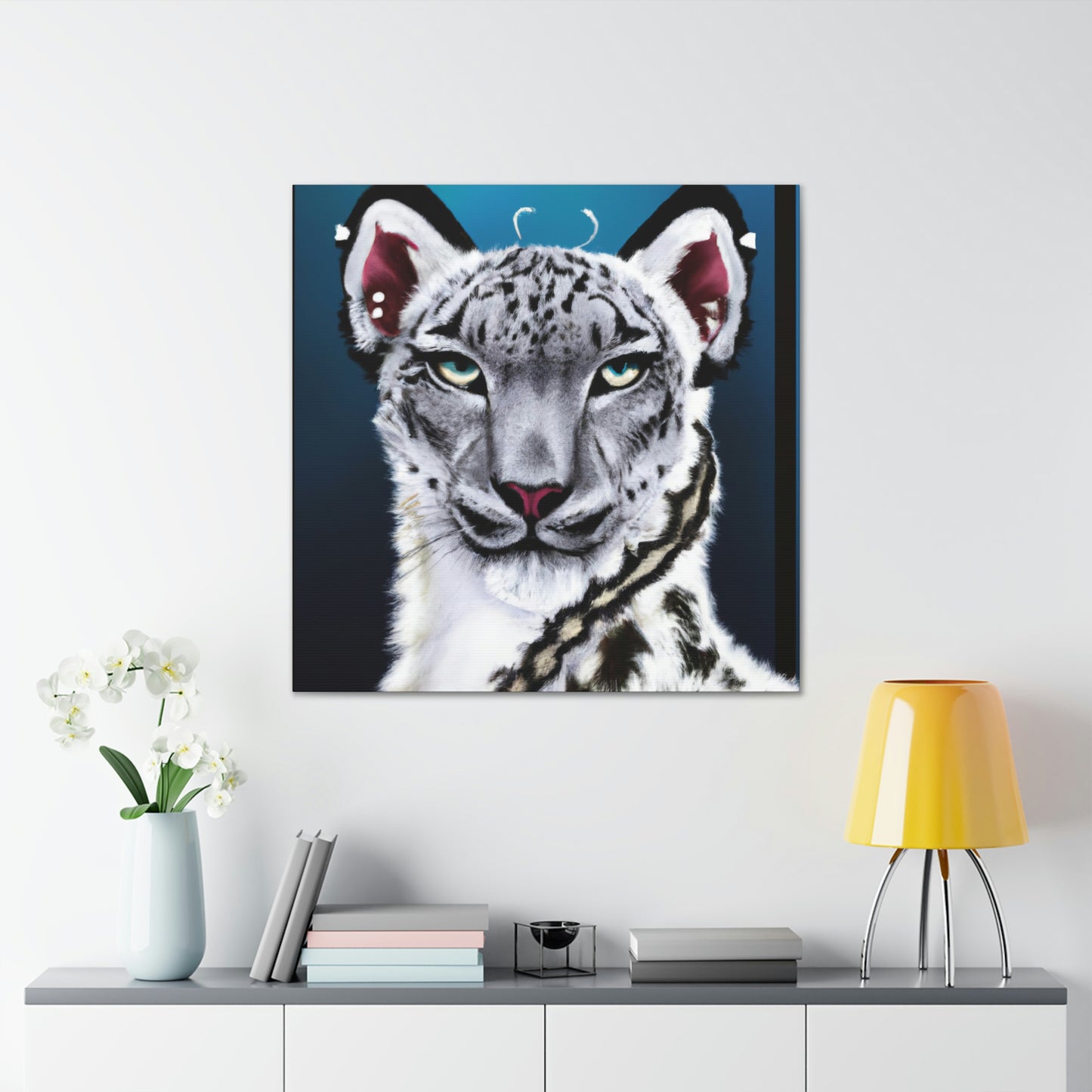 "Frozen Leopard Luxury" - Canvas