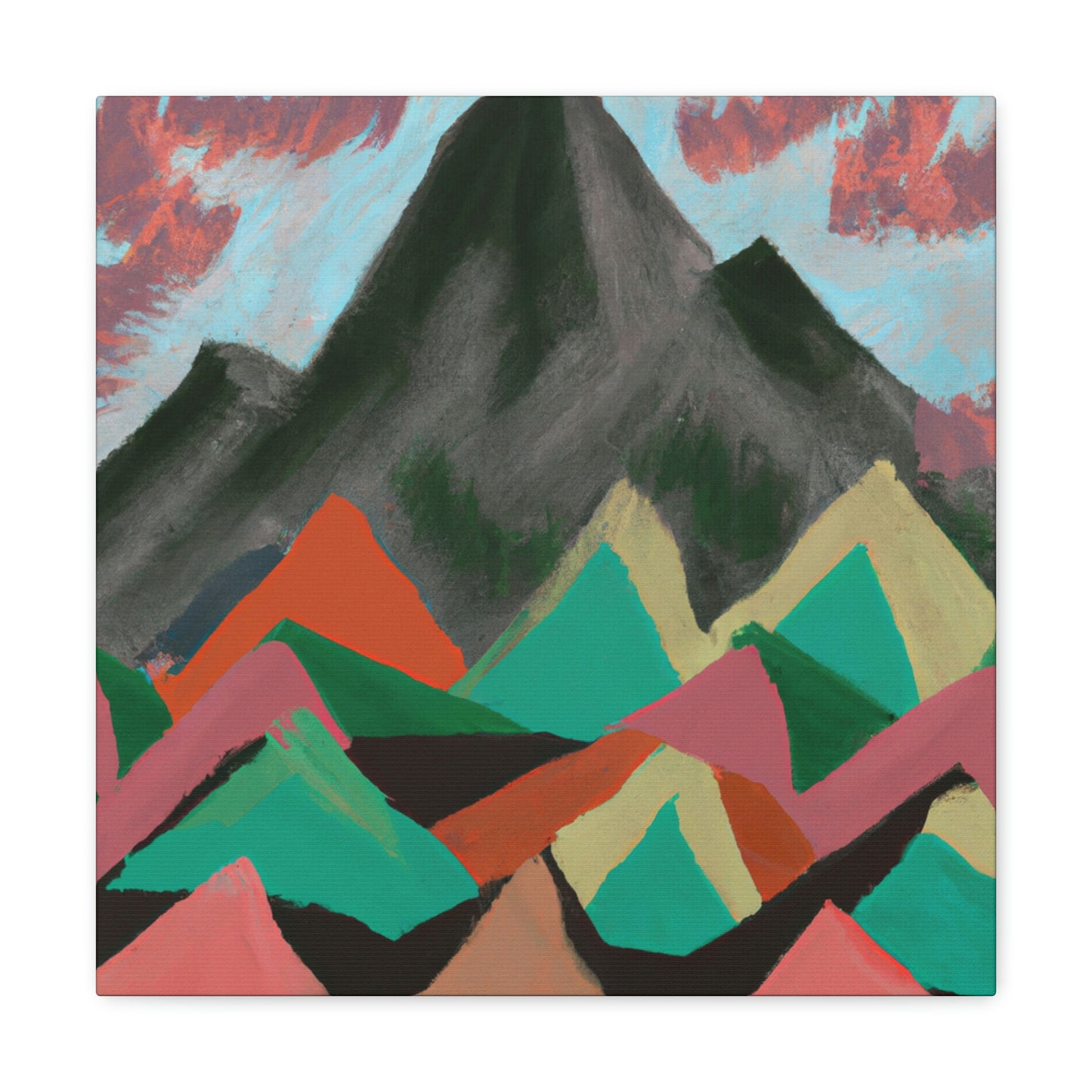 Mountain Majesty Mosaic - Canvas