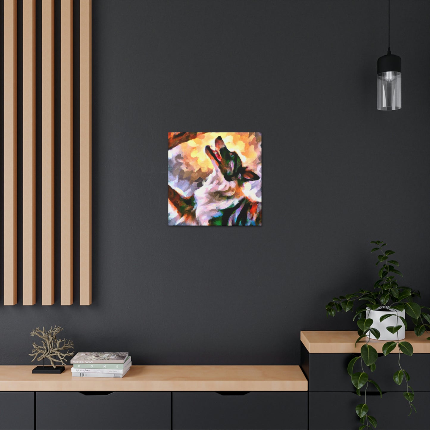 Border Collie Elegance - Canvas