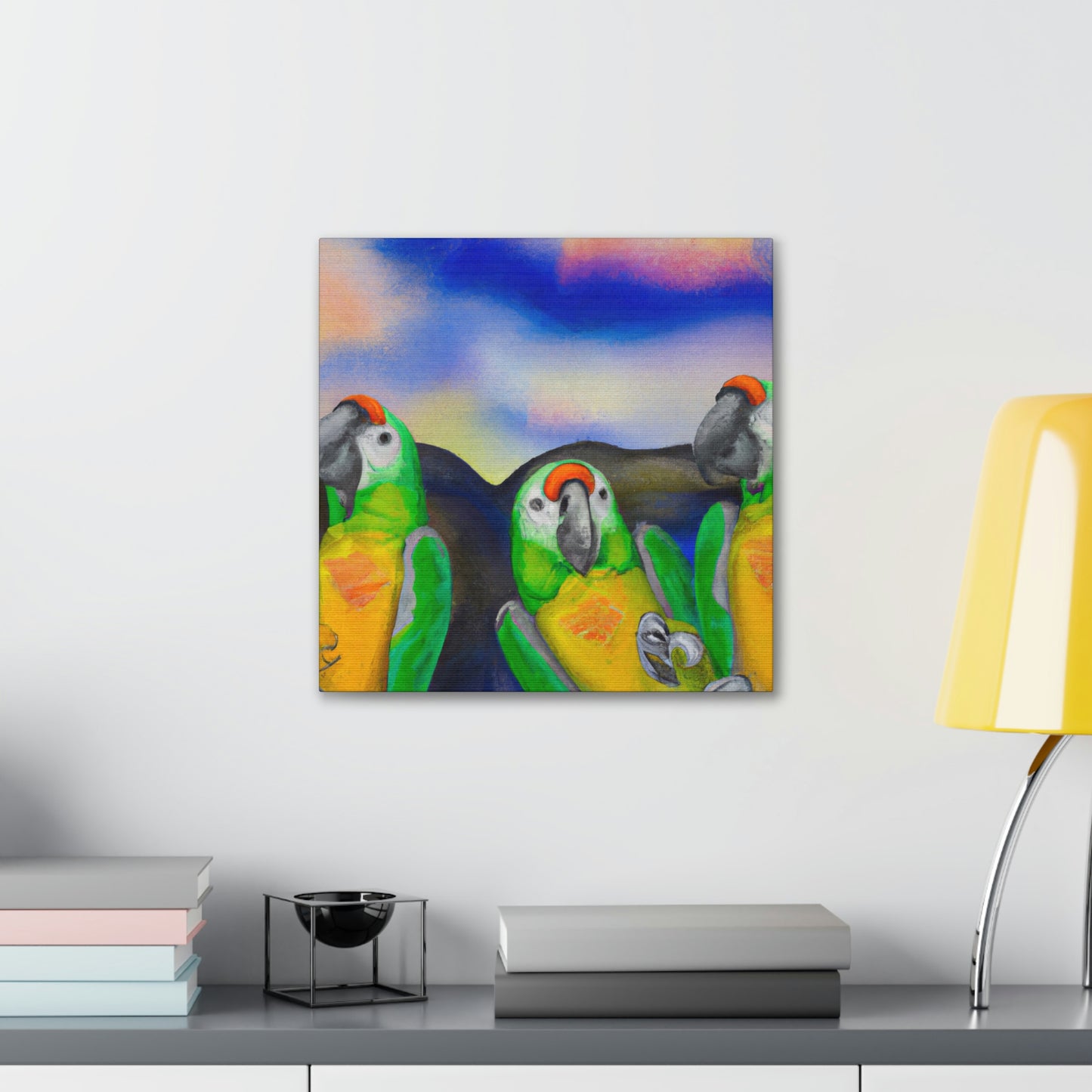 Parrots of Paradise Surreal - Canvas