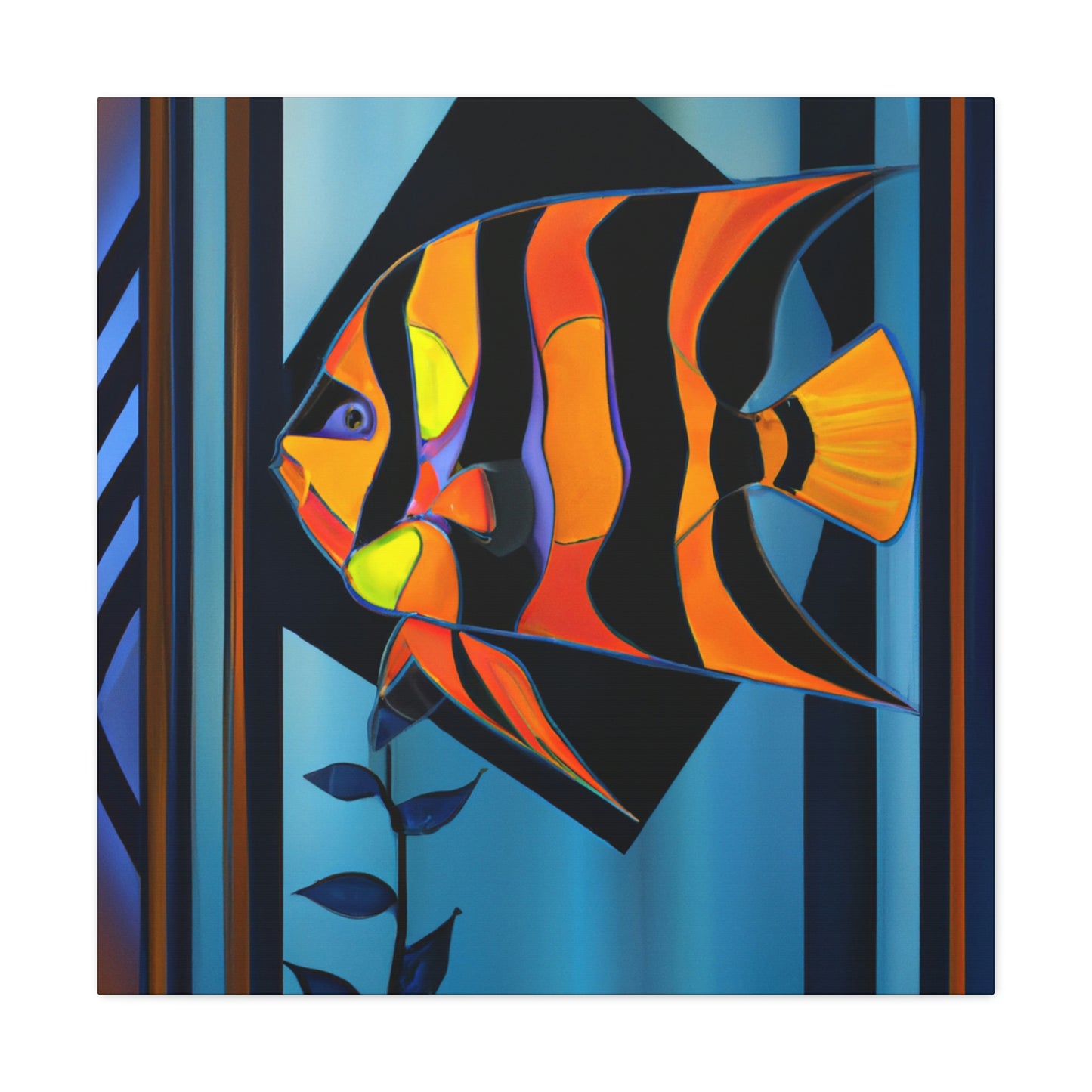 "Stardust Celestial Angelfish" - Canvas