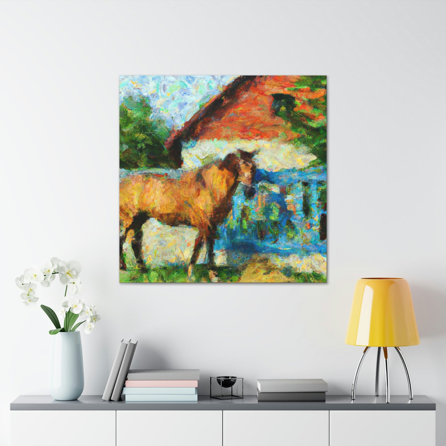 "Horse in Motion Impression" - Canvas