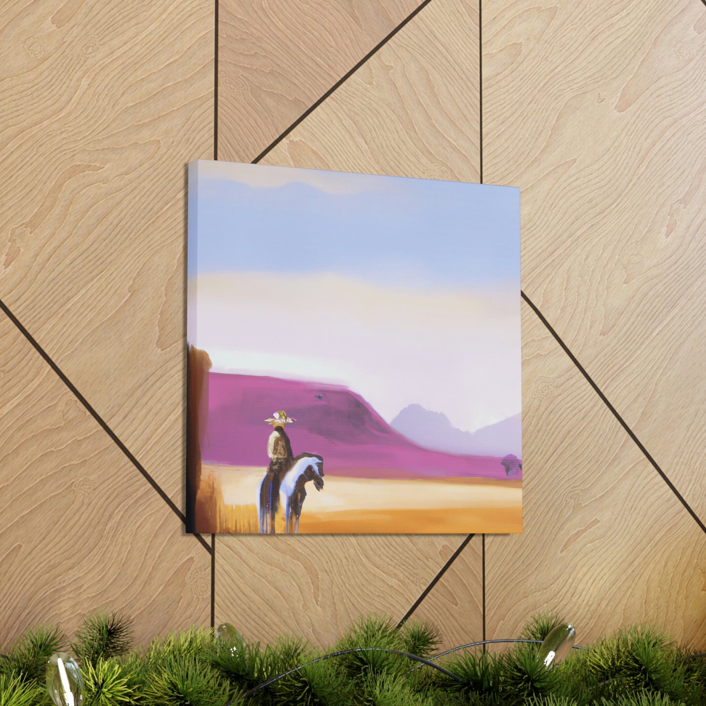 "Western Dusk Landscape" - Canvas