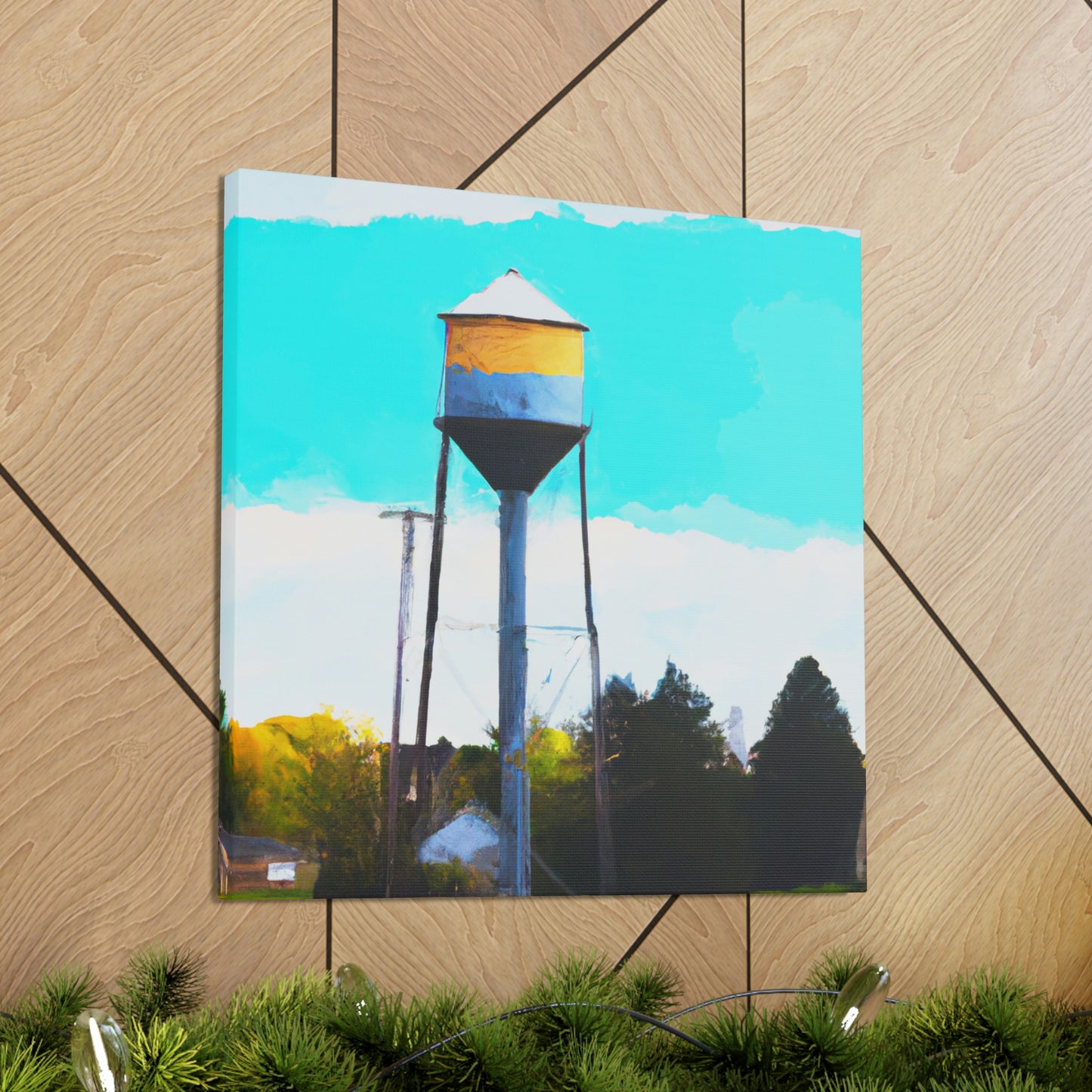 Aquatic Tower Wonder - Canvas