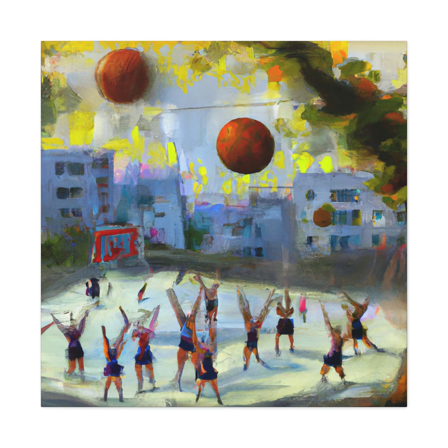 Volleyball Vibrancy Vitality - Canvas