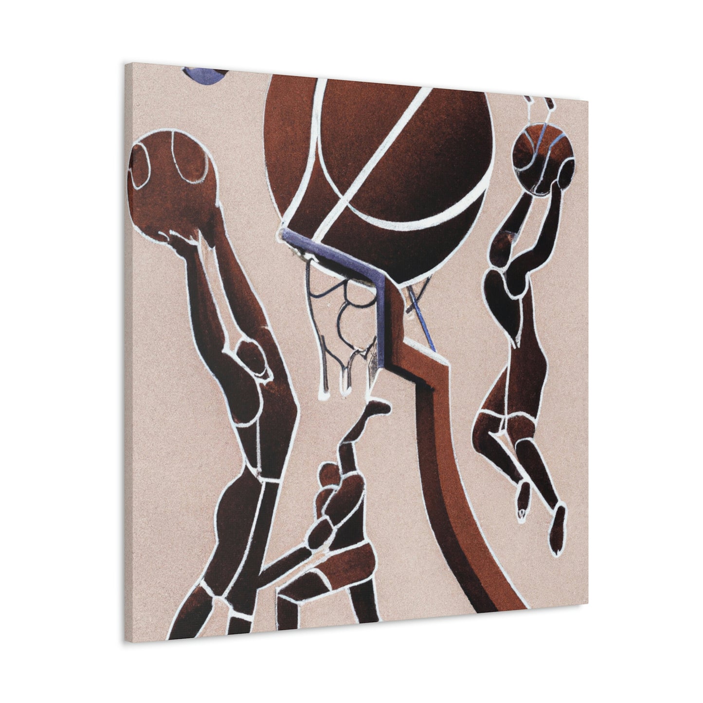 "Basket Shooting Surrealism". - Canvas