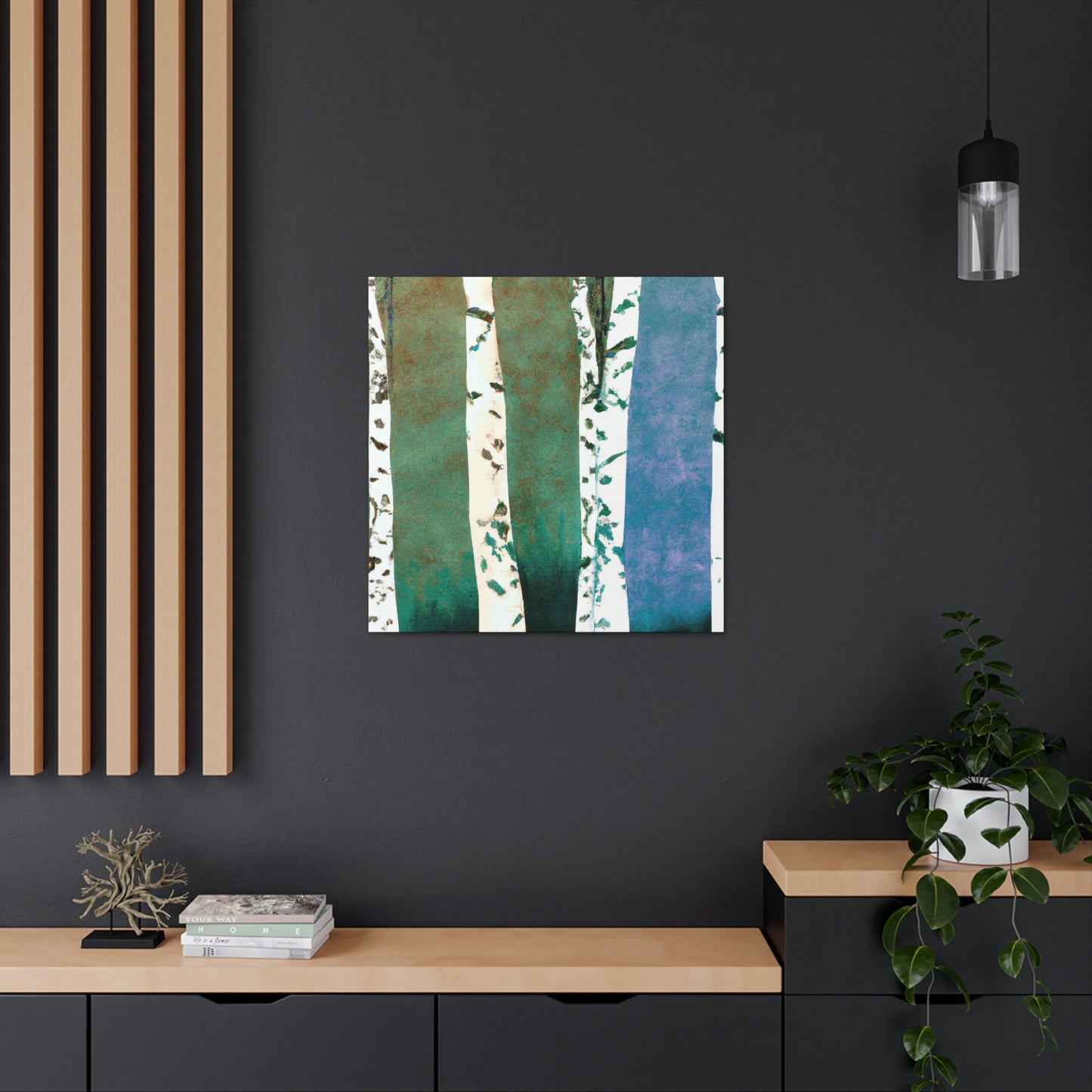 Birch Trees in Bloom - Canvas