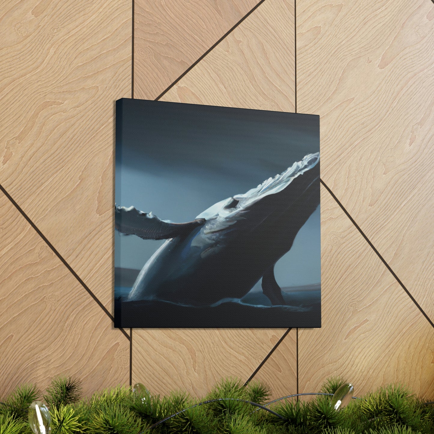 Humpback Whale in Neoclassicism - Canvas