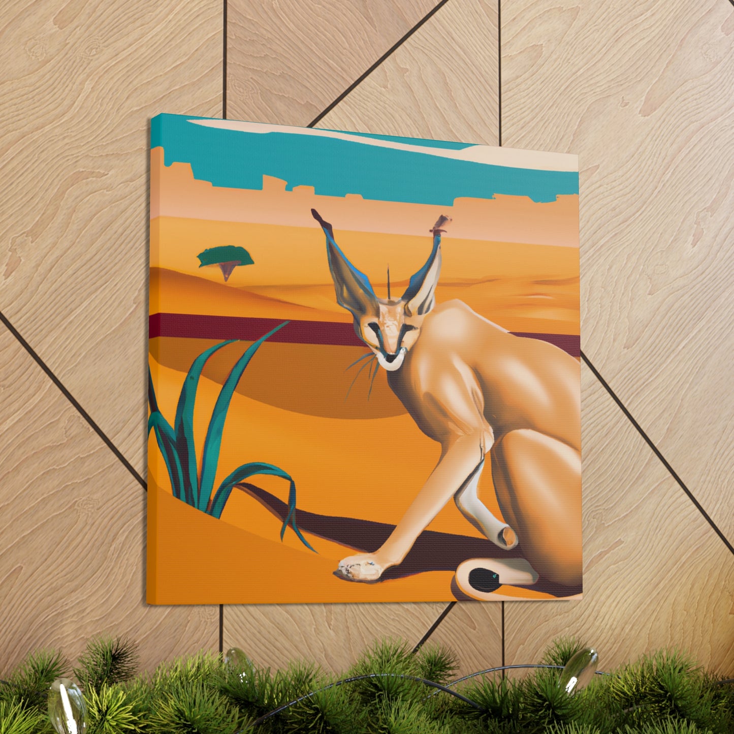 "Caracal's Classic Shine" - Canvas