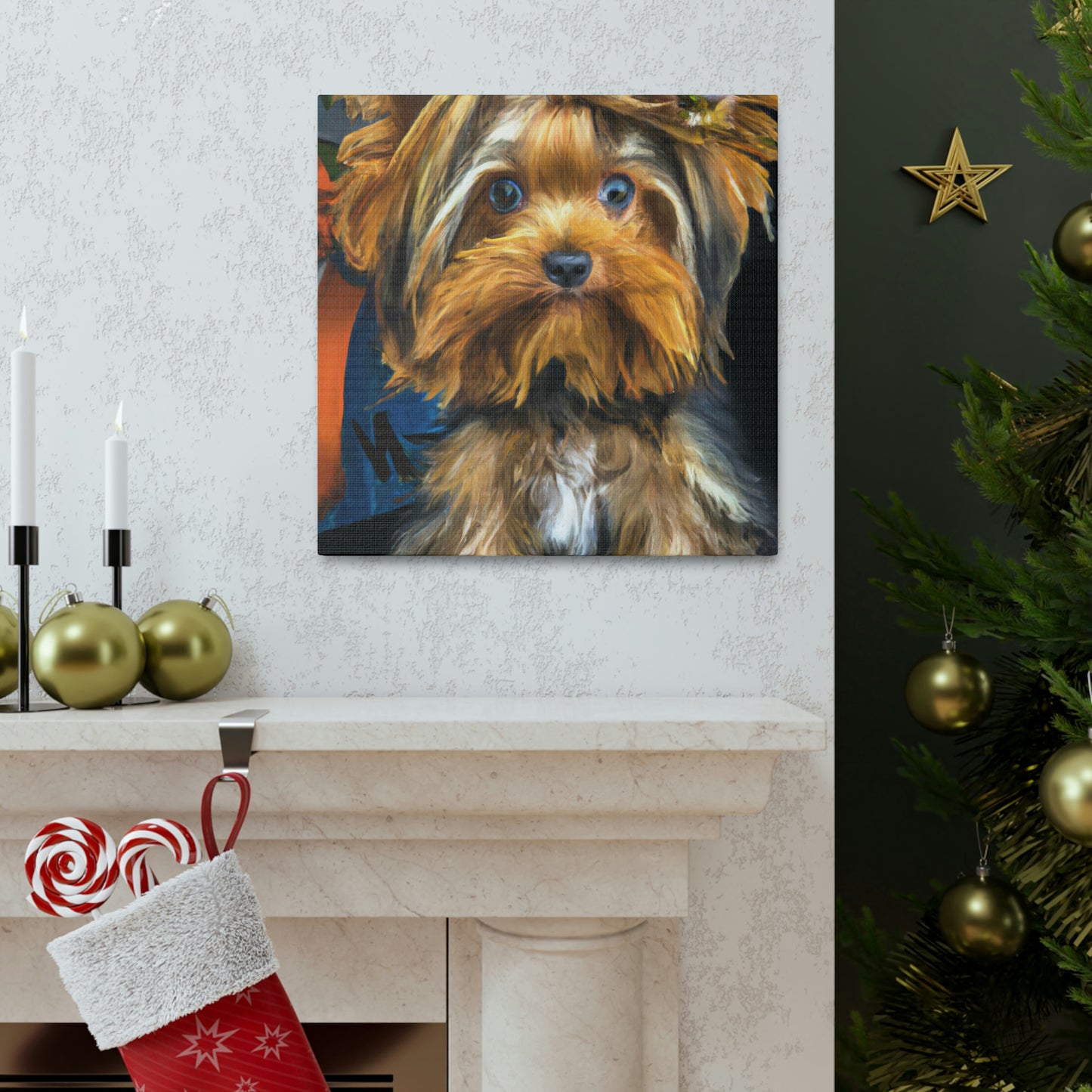 "Yorkshire Terrier Surrealism" - Canvas