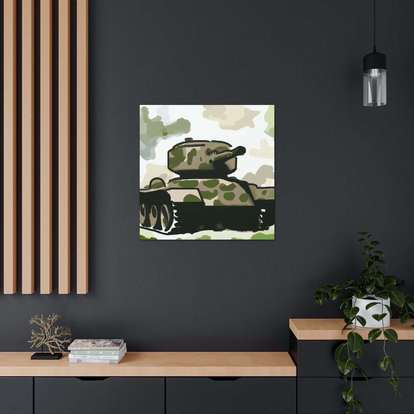 "Tank in Turmoil 1945" - Canvas