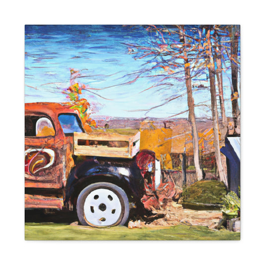 By The Old Truck -Canvas