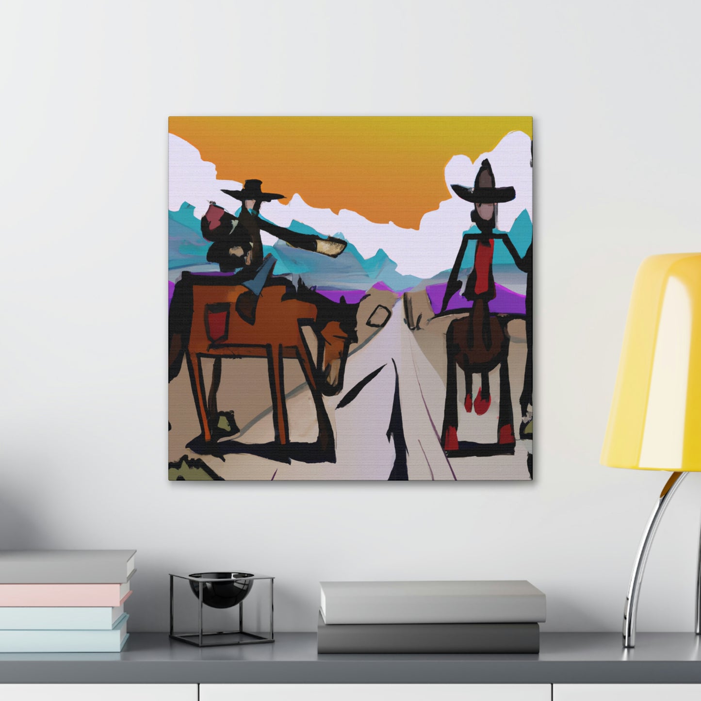 "Western Landscape Sunrise" - Canvas