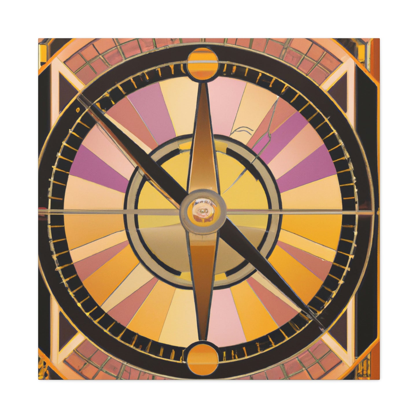 "Compass of Art Deco" - Canvas