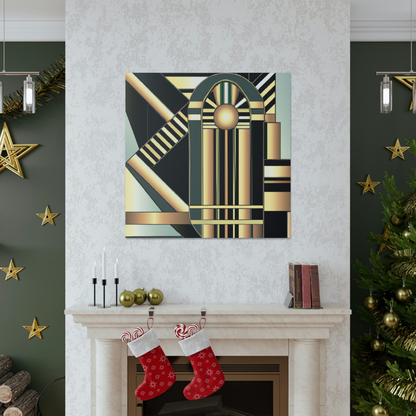 "Striking Art Deco Glory" - Canvas