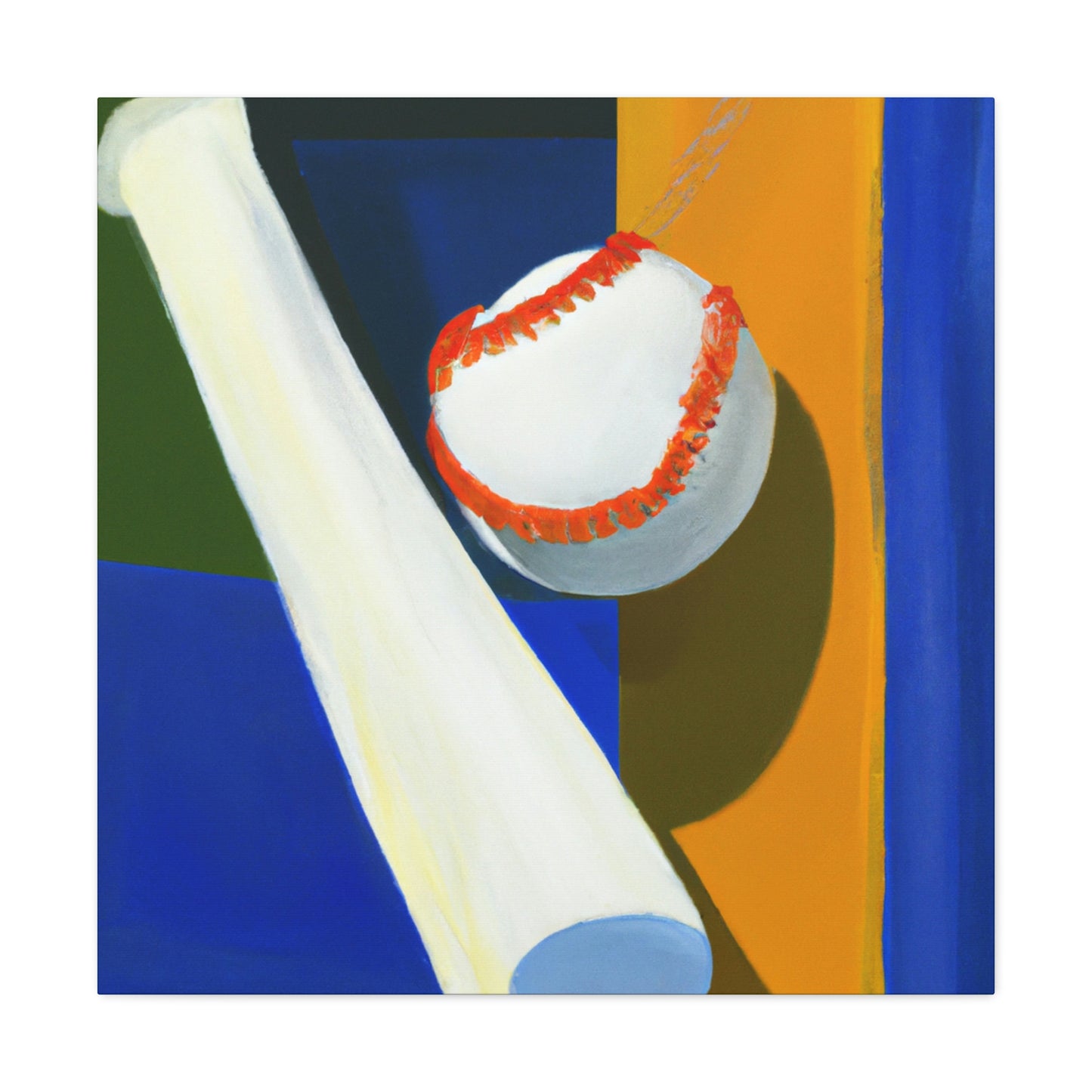 Baseball's Minimalism - Canvas