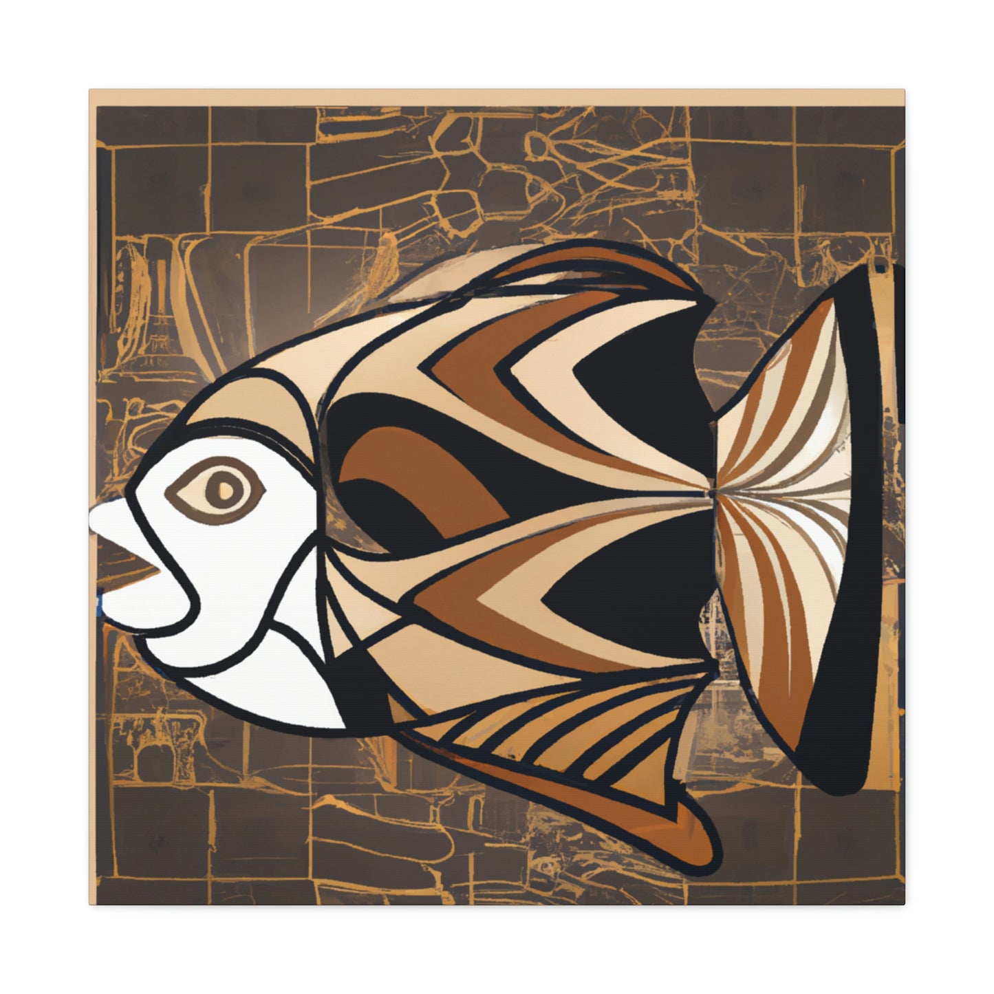 "Fish in Art Deco" - Canvas