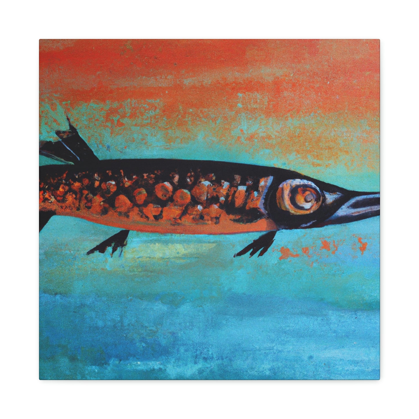 "Barracuda Abstractive Scene" - Canvas