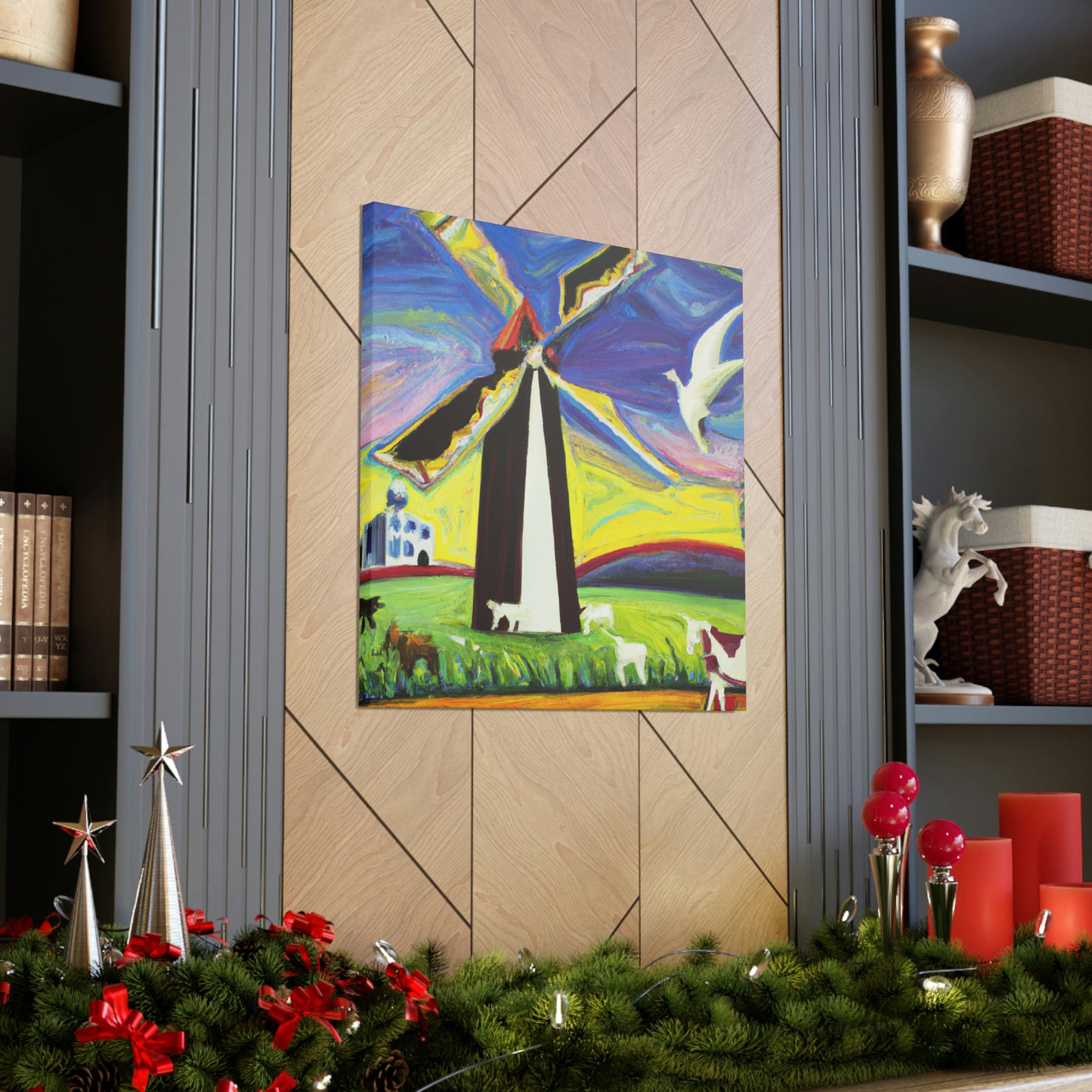 "Windmill in Dreamland" - Canvas