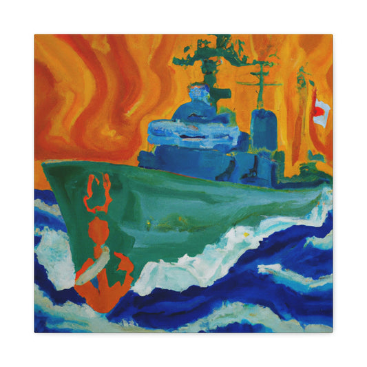 Marine Fauvist Sunset - Canvas