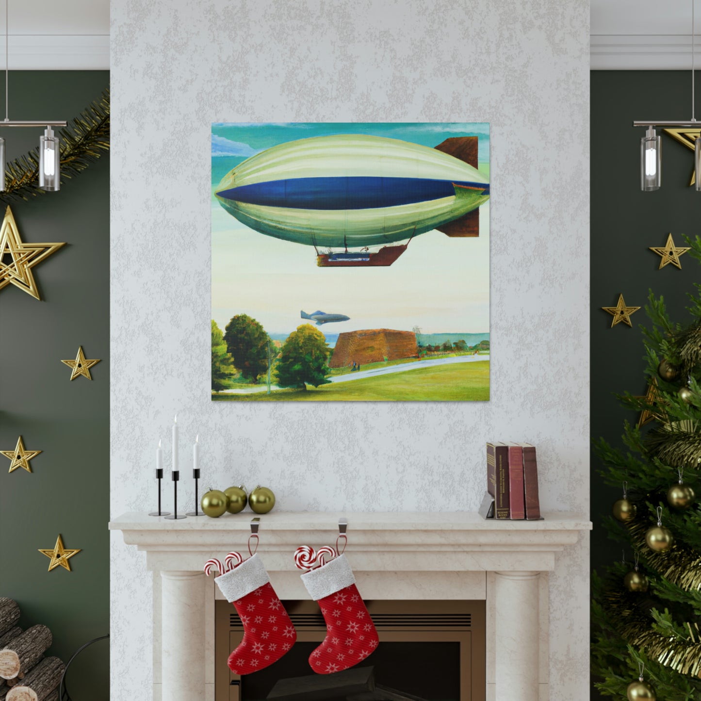 "Blimp in the Sky" - Canvas