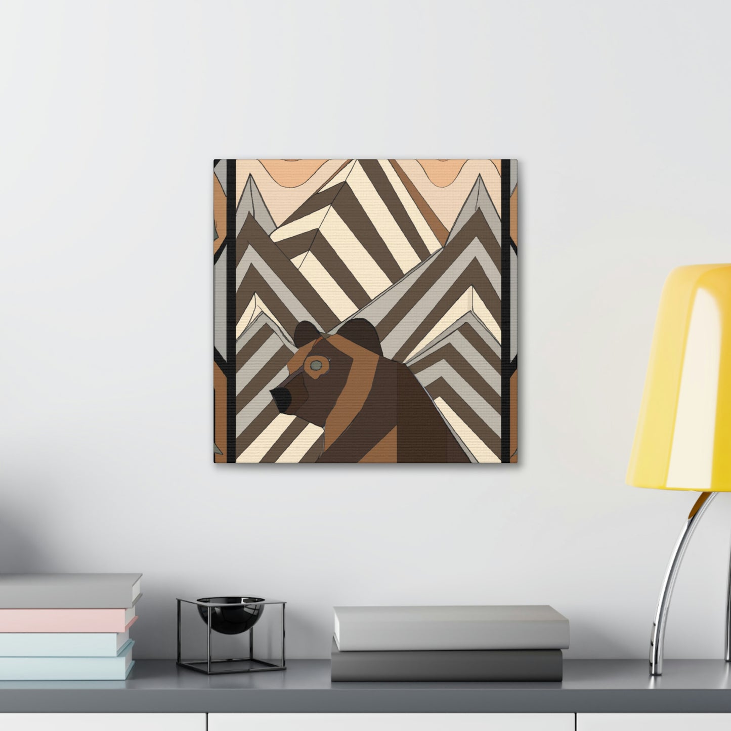 "Dancing Bear: Deco". - Canvas