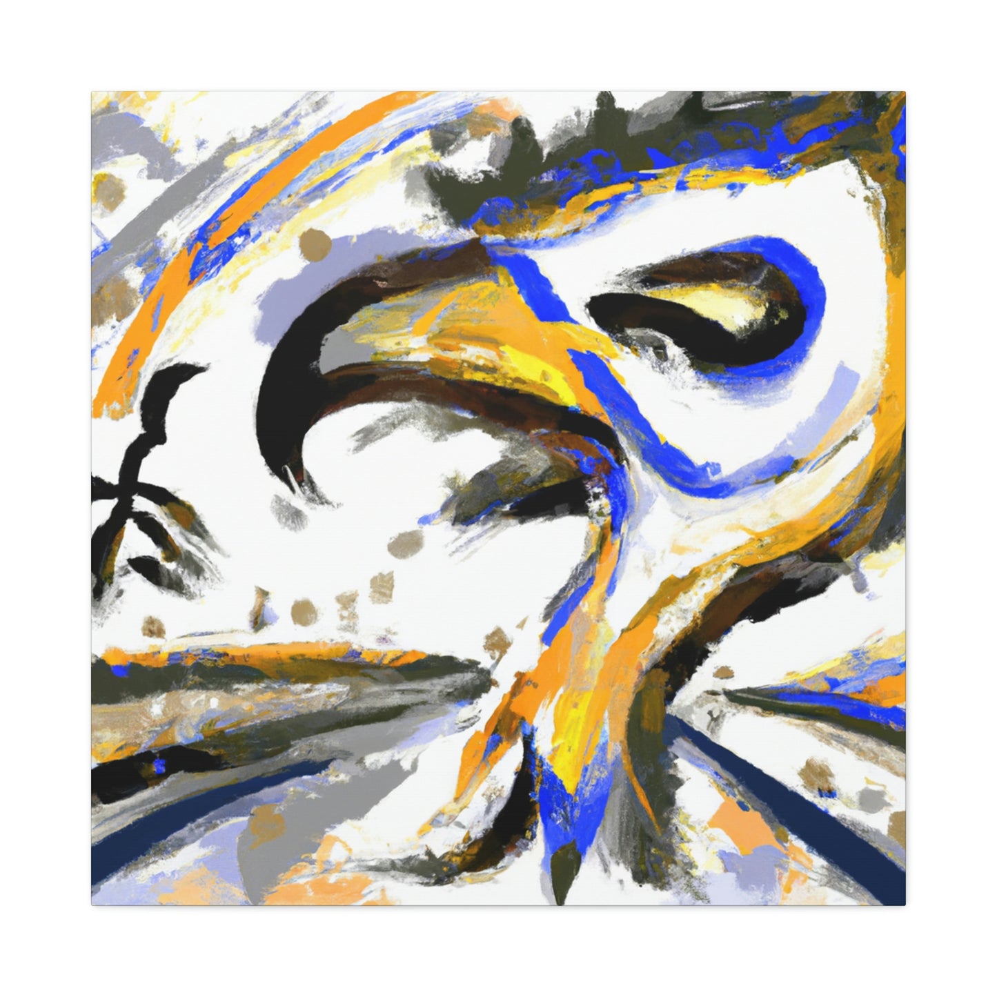 "Hawk in Flight Abstraction" - Canvas