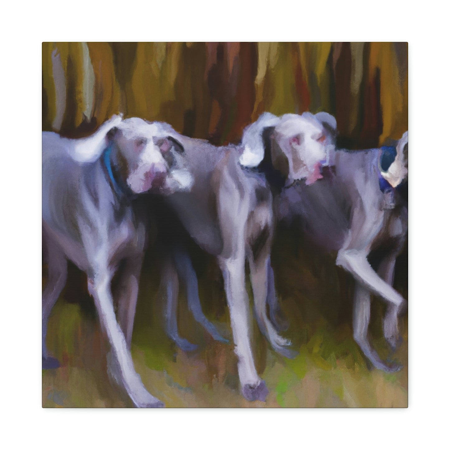 Weimaraner Abstract Expression - Canvas