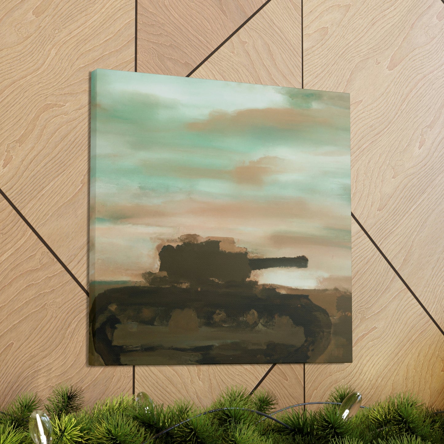 Tank in Abstract Form - Canvas