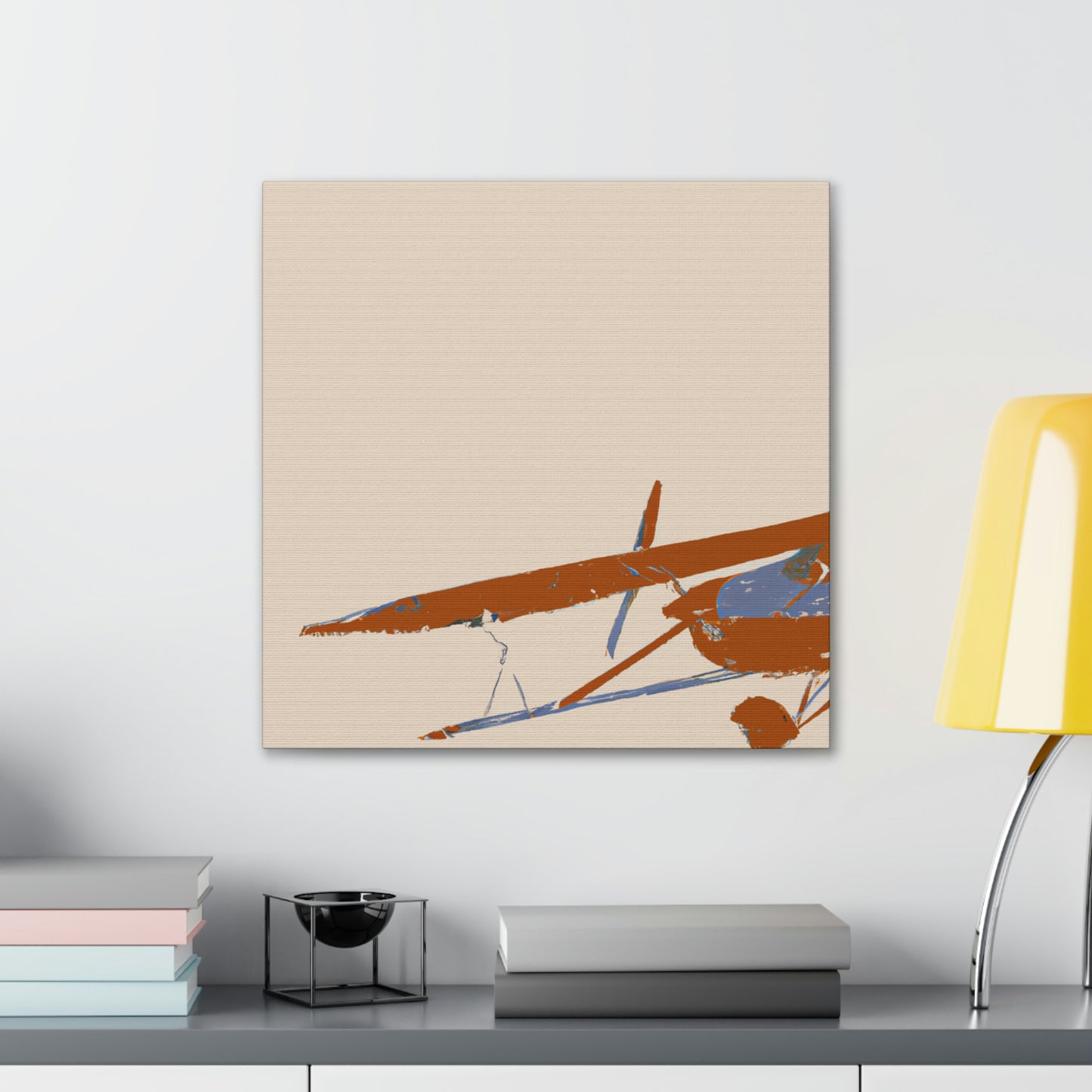 Vintage Airplane Simplicity - Canvas