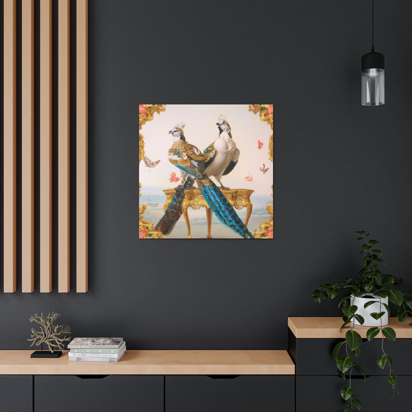 "Birds of the Rococo" - Canvas