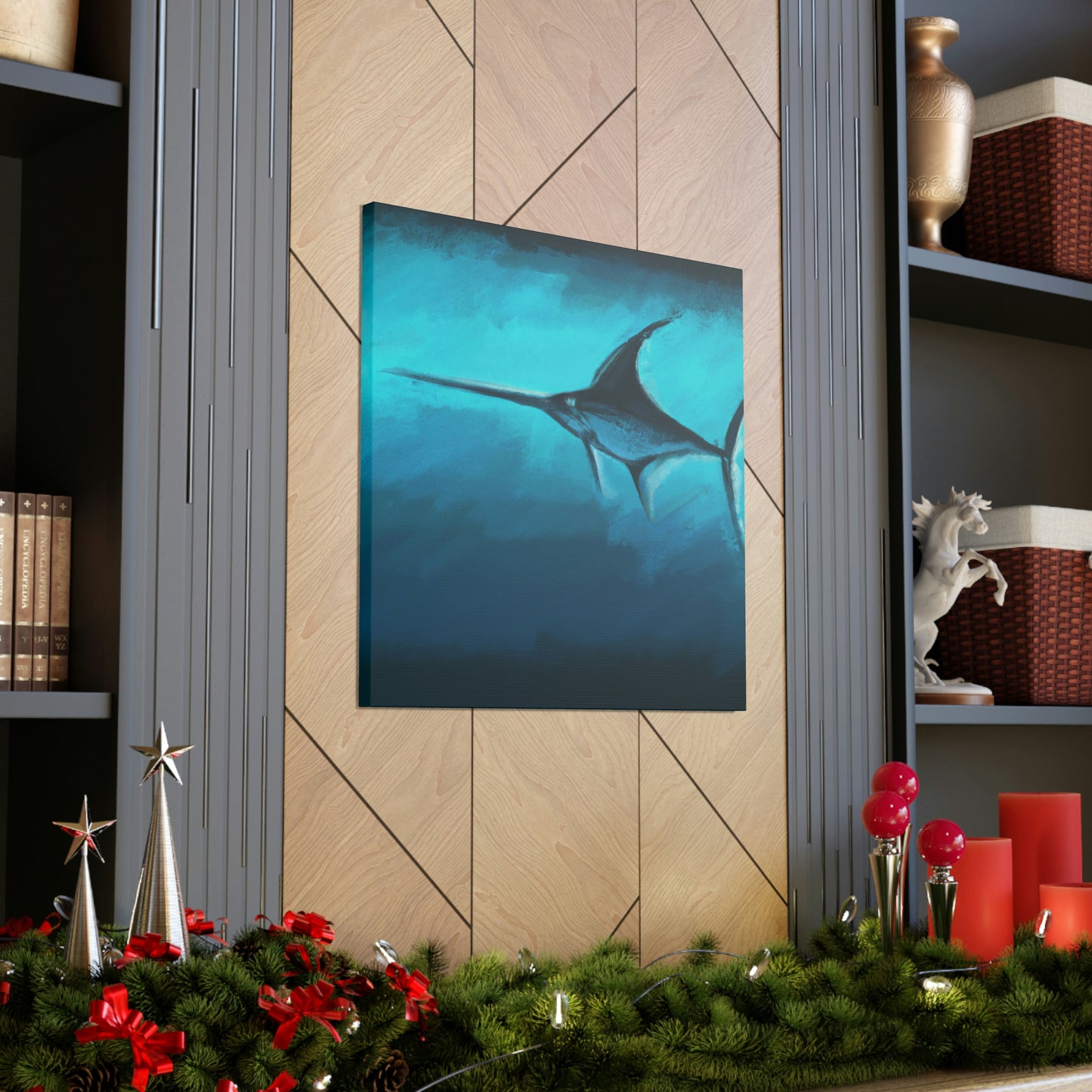 "Swordfish in Moonlight" - Canvas