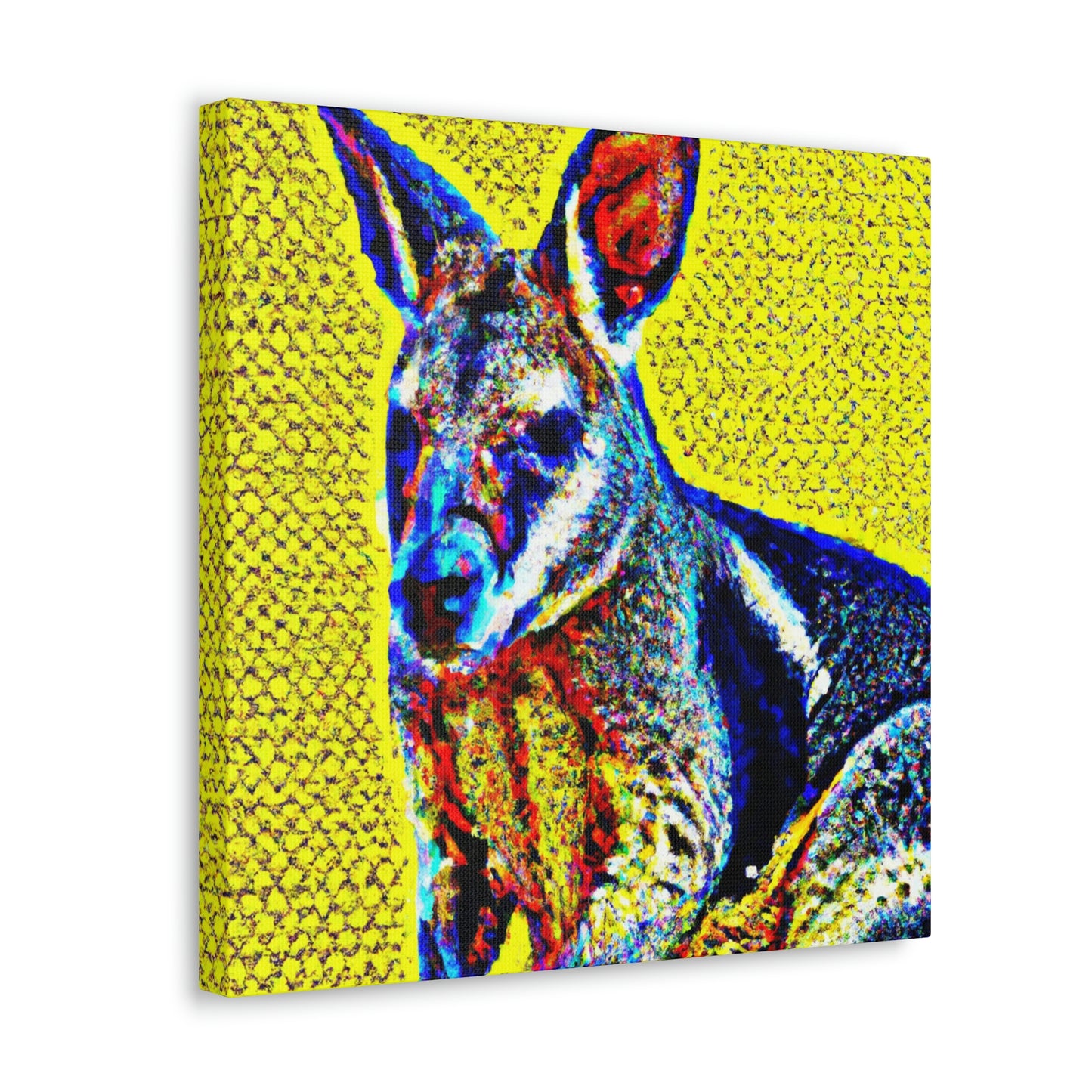 Wallaby in Pointillism - Canvas