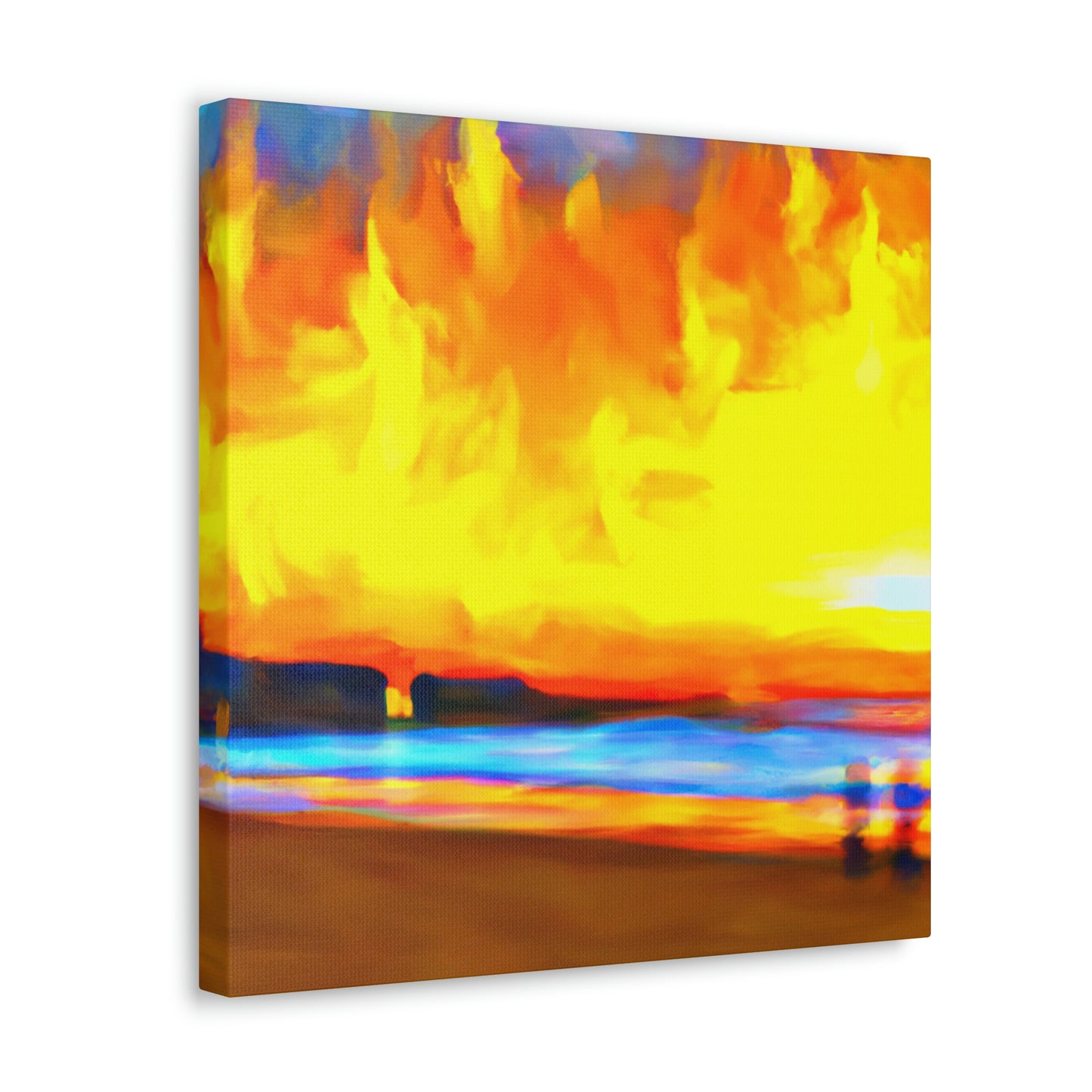 A Framed Glowing Sunset - Canvas