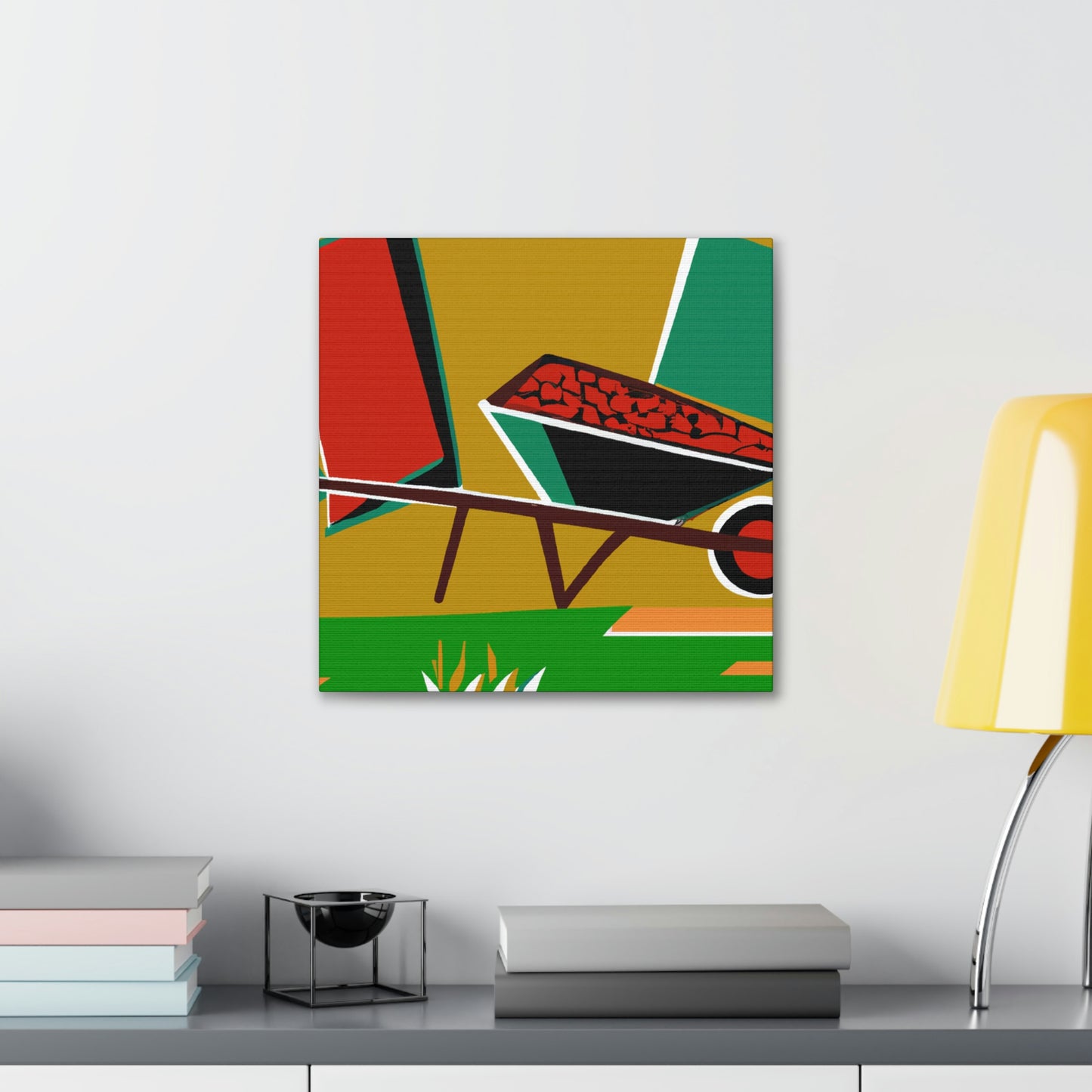 "Wheelbarrow in Motion" - Canvas